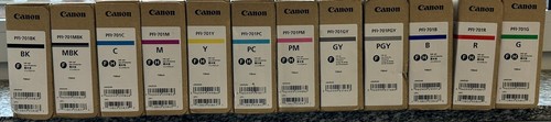 12x originali canon pfi-701mbk